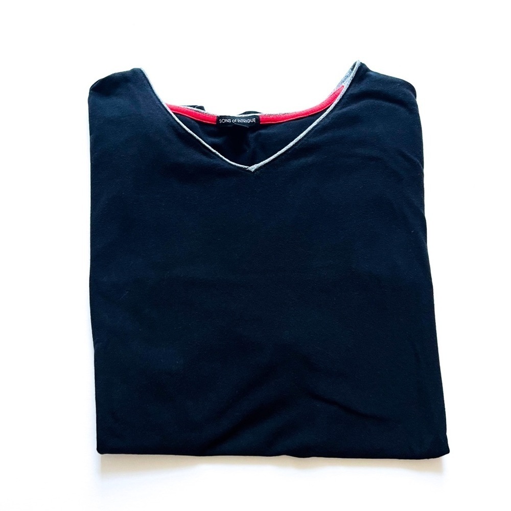 Black V-Neck T-shirt from Sons of Intrigue L